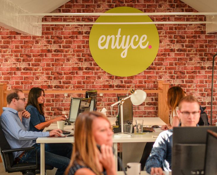 Entyce team in new office